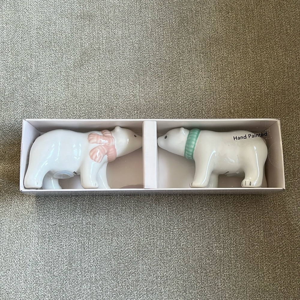 LC Lauren Conrad Polar Bear Salt & Pepper Shaker Set